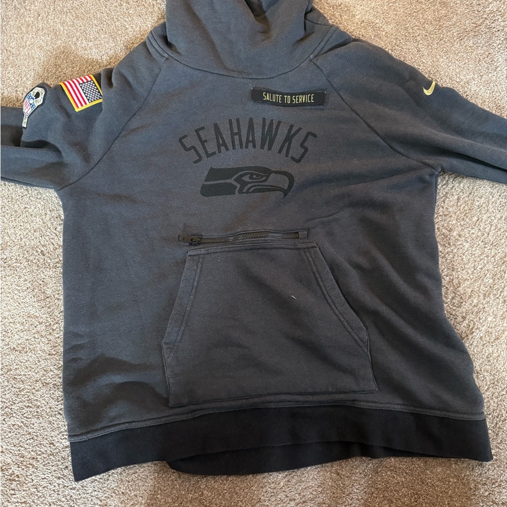 Nike Gray Seahawks Hoodie